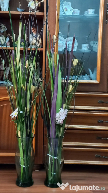 Vaza din sticla, decor, 32 cm