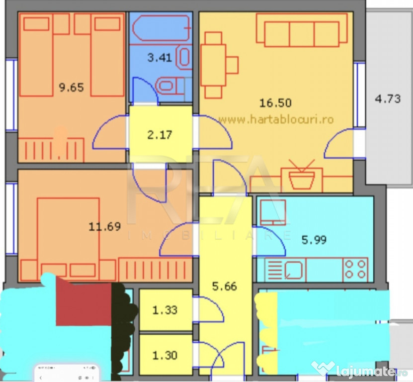 3 camere 2/10, Drumul Taberei, Str Brasov-Mall Plaza