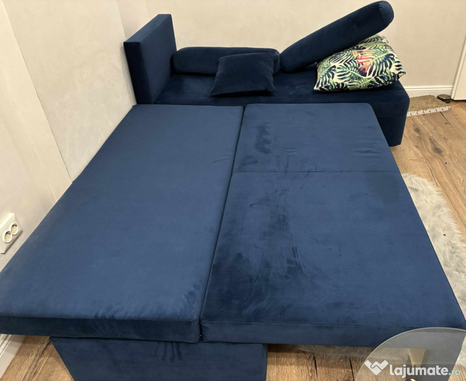 Canapea extensibila Dani M navy blue