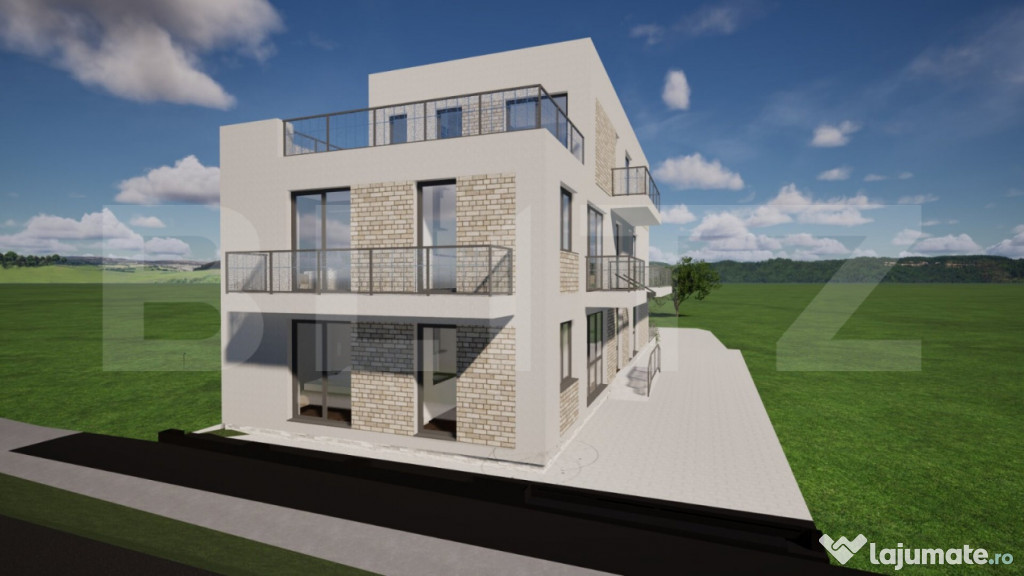 Apartament in ansamblu rezidential nou cu gradina, zona Turd
