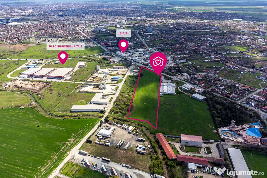 ???? De vânzare: Teren industrial – 25.900 mp – Arad...