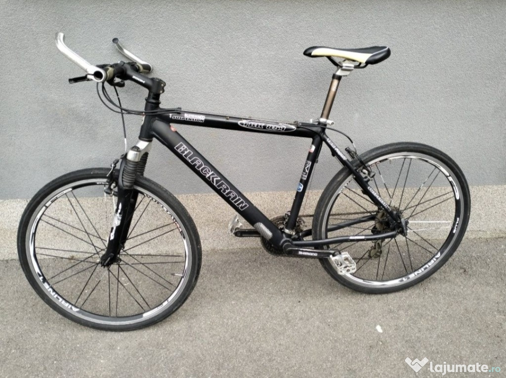 Bicicleta Black Rain, Aluminiu,Roti pe 26