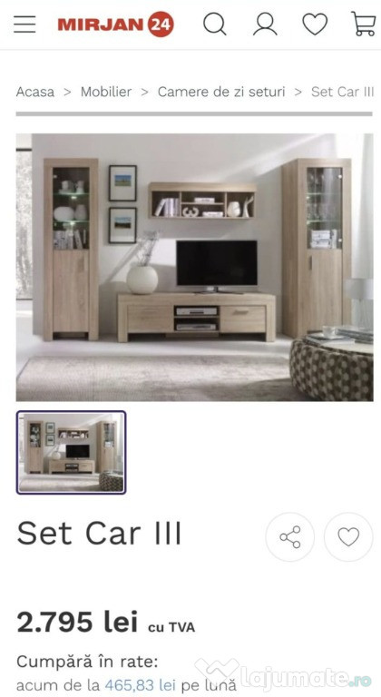 Set mobilier living/ CAR III