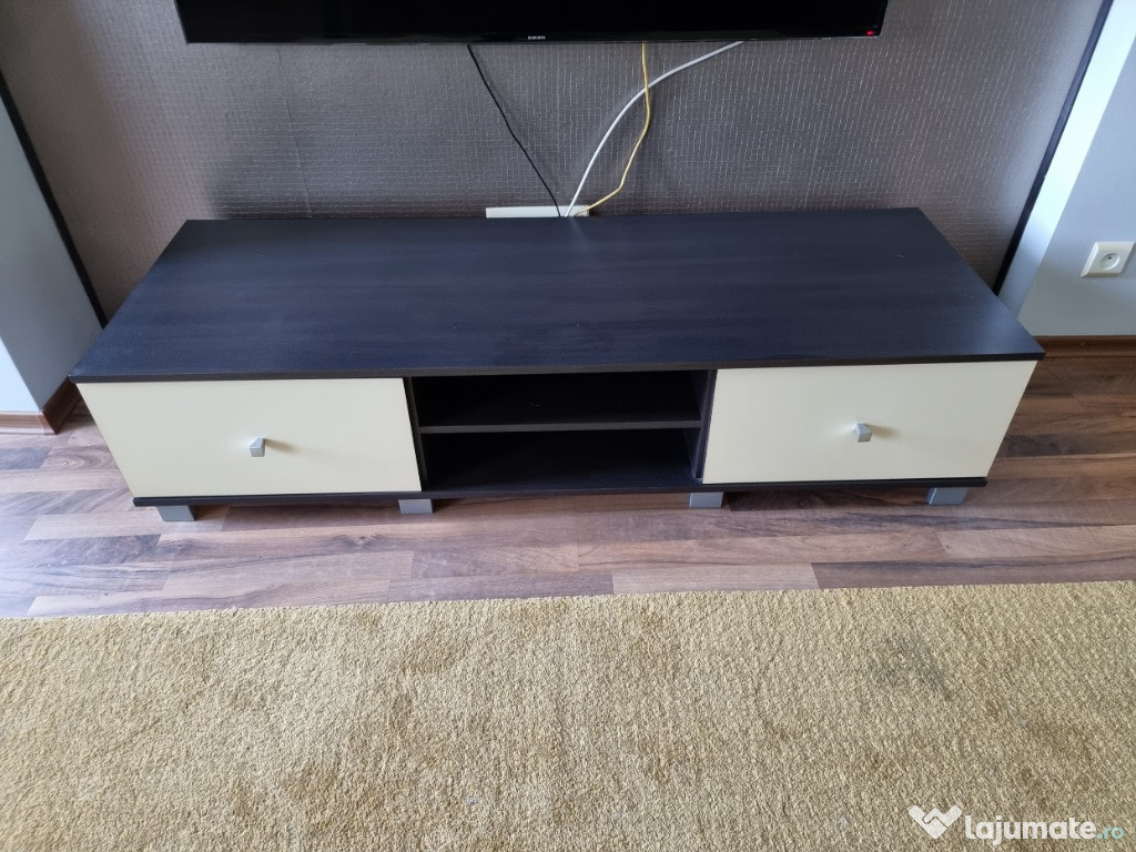 Comoda Tv Mobexpert + 2 polite cadou