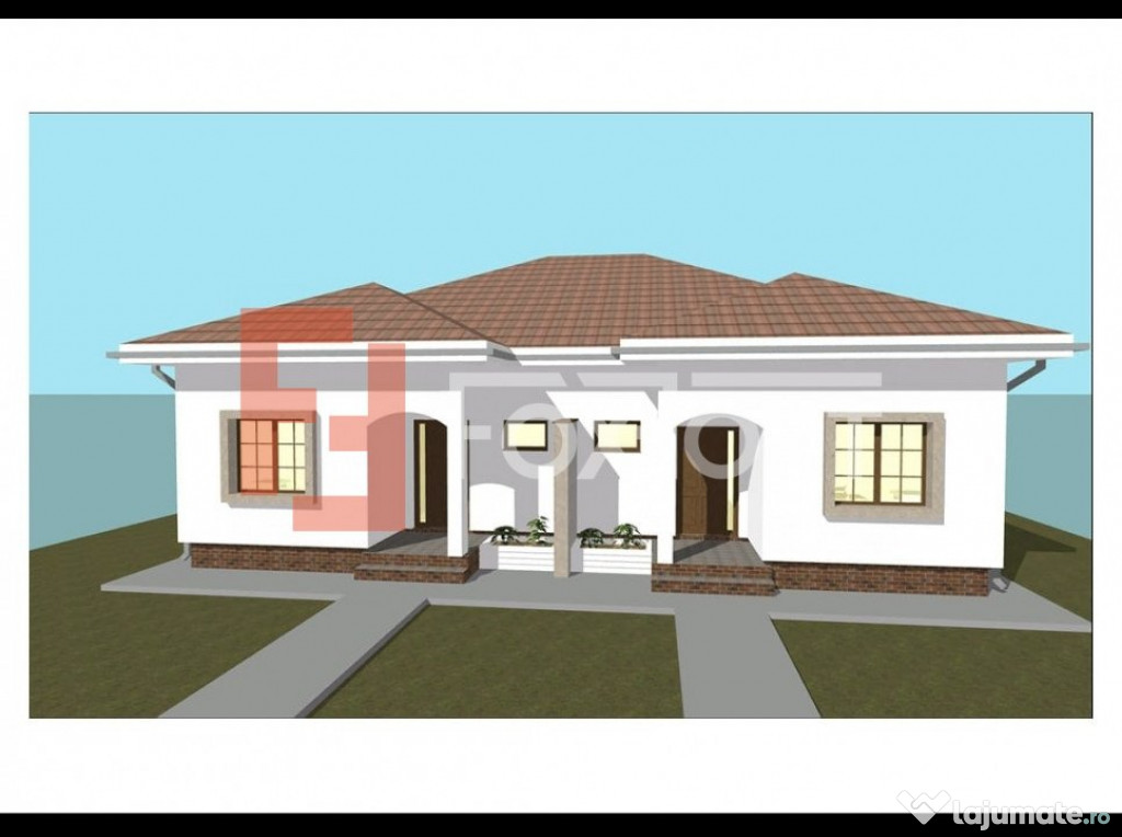 Duplex Mosnita cu 3 camere si teren de 300 mp - zona Noul Li