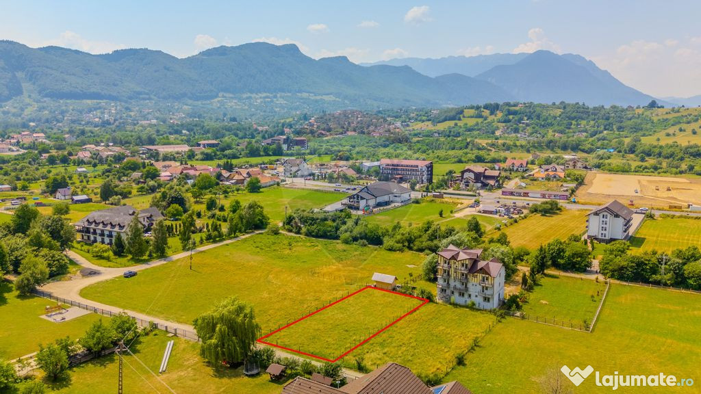 Teren 1000 mp cu toate utilitatile in Bran | Comision 0%