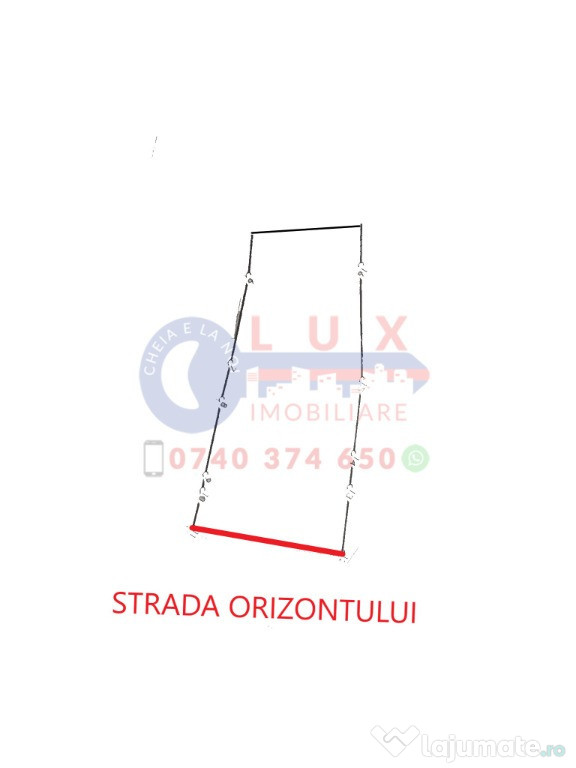 ID 7852 Teren pentru casă - Strada Orizontului