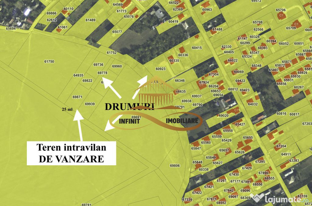 Teren intravilan | Ideal pentru 2 case | Lilieci - de van...