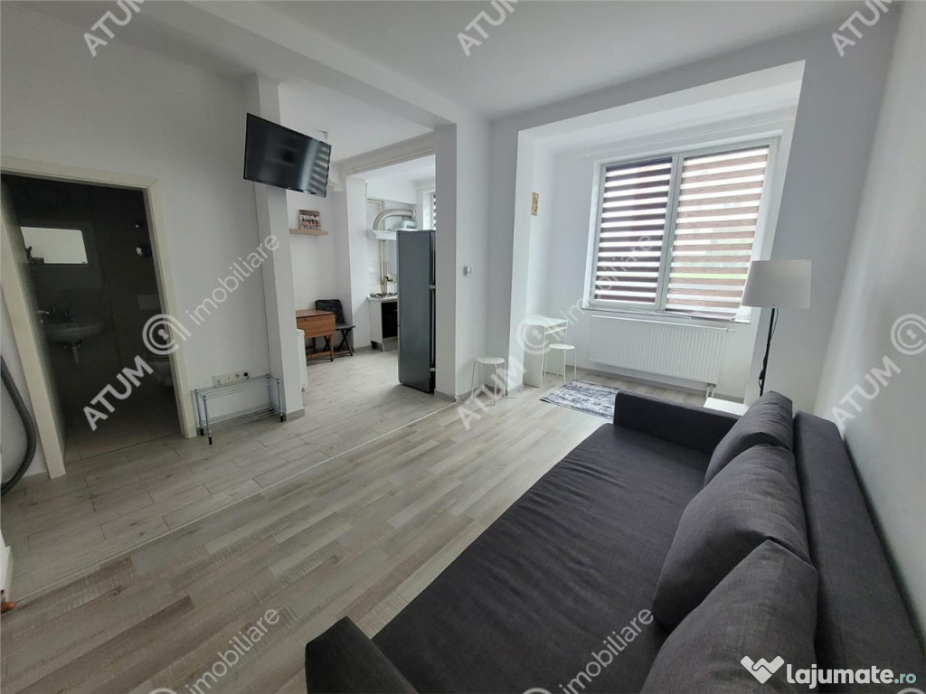 Garsoniera studio de 32 mp utili cu boxa in Zona Doamna Stan