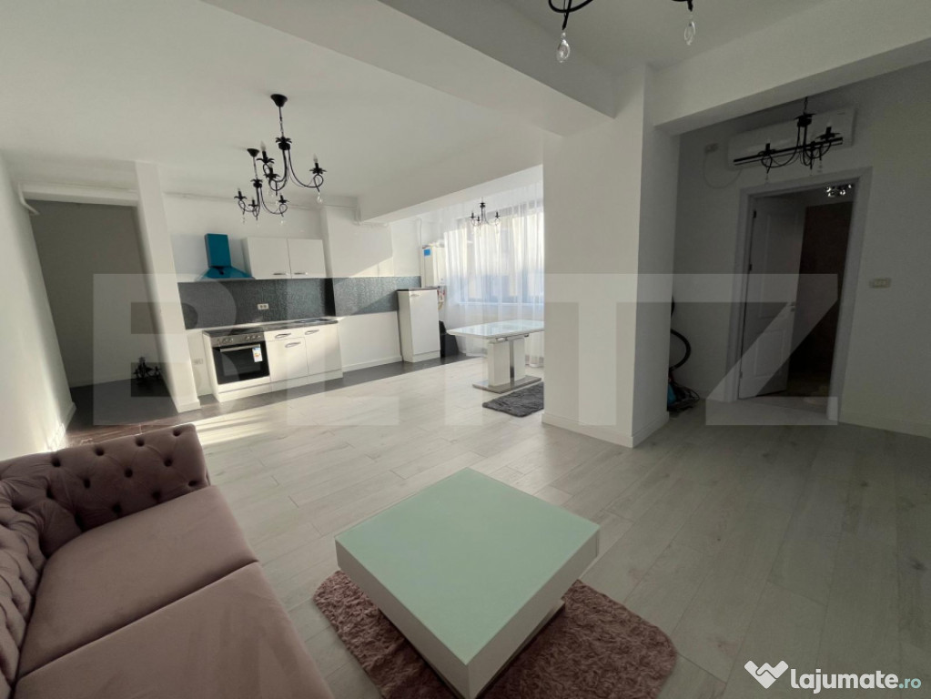Apartament cu 3 camere 70 mp, incalzire in pardoseala, AC, z