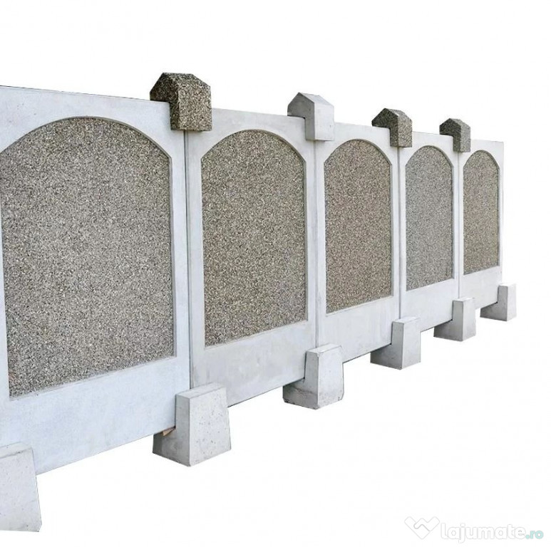Placa gard din beton si piatra naturala