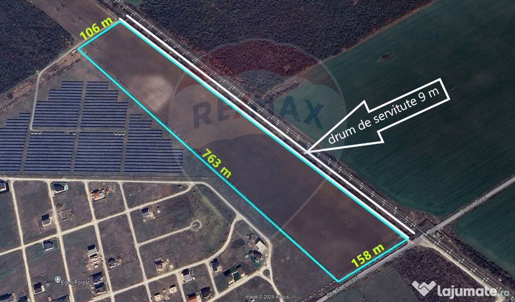 Teren intravilan 9.9 ha/locatie strategica, acces linie C...
