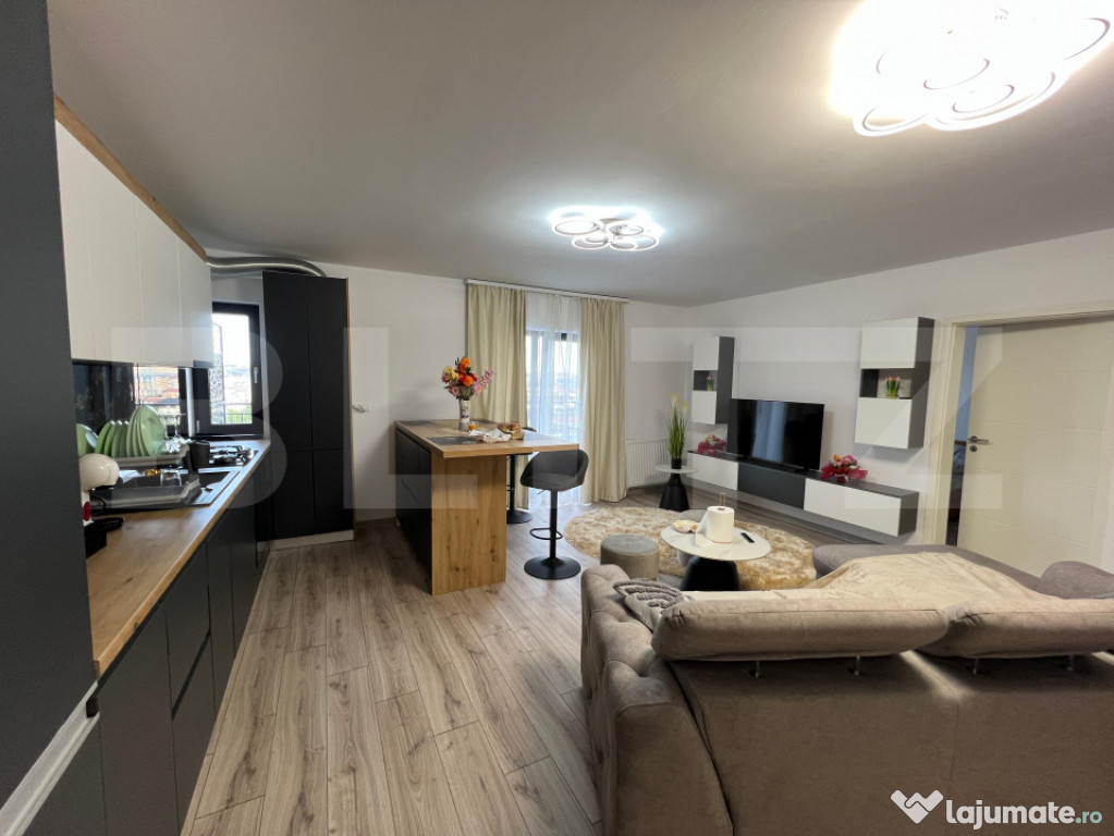 Apartament modern cu terasă de 15 m² și priveliște panor
