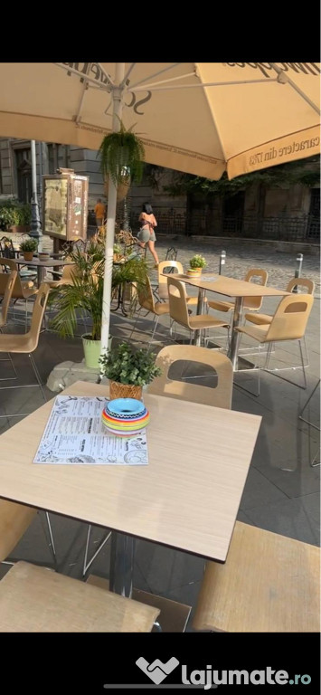 Mobilier restaurant 14 scaune+38 mese stare excelentă