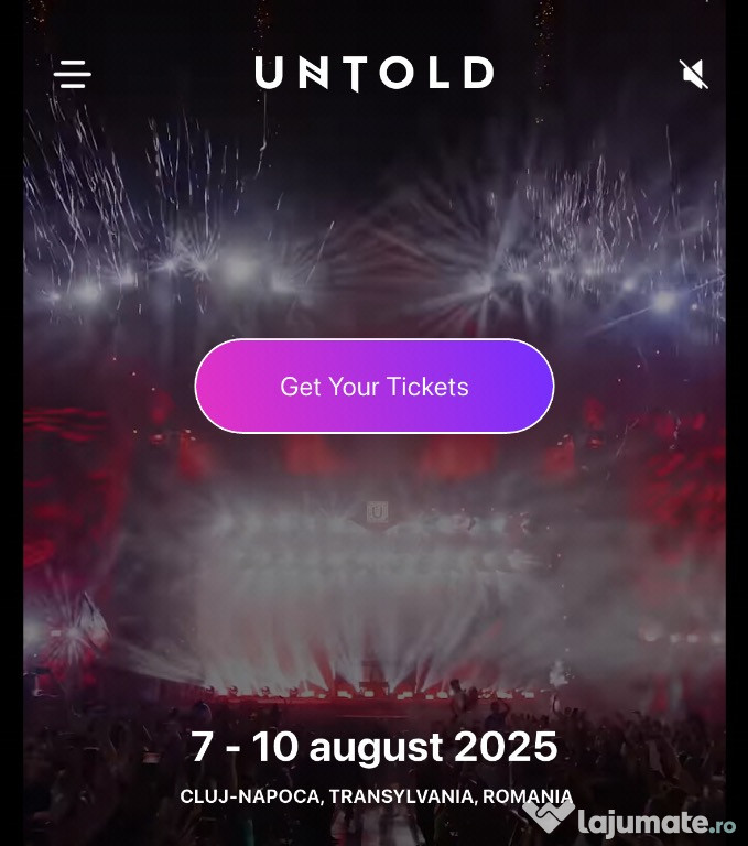 Abonament Untold Festival X 2025 General Acces