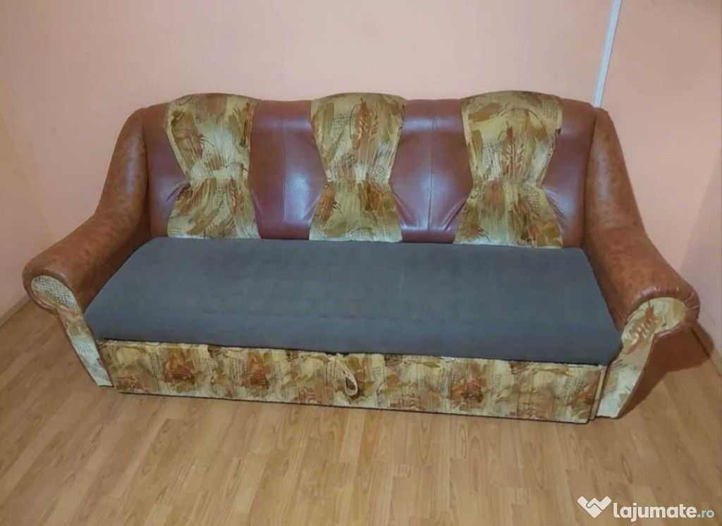Set canapea și cu două fotolii extensibile