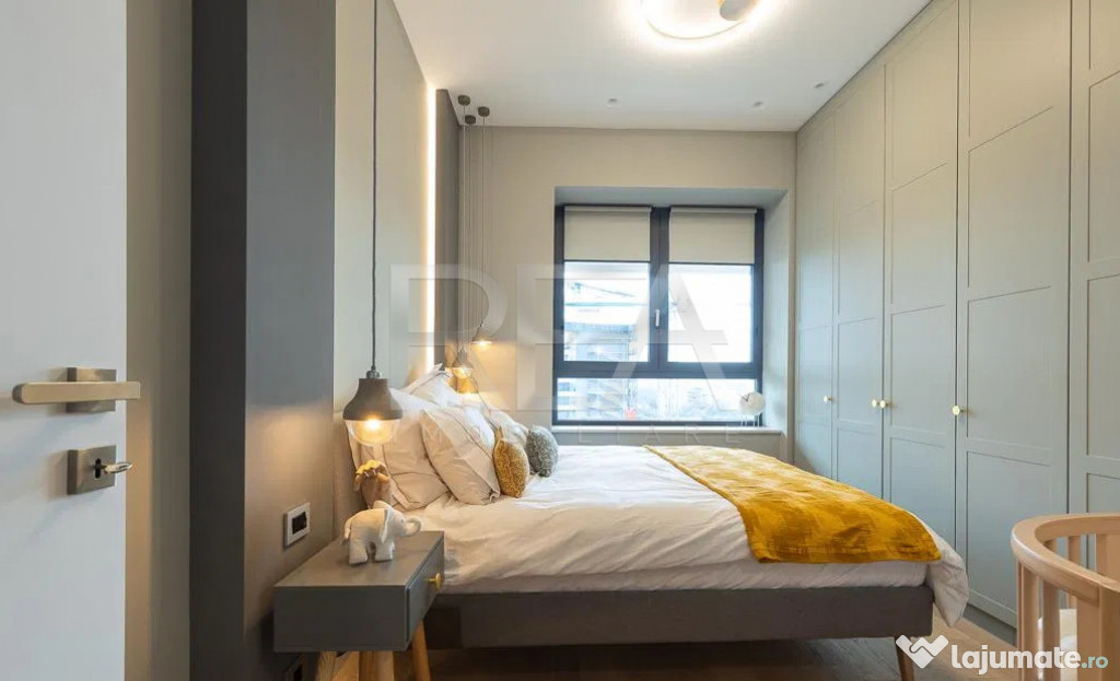 2 camere, penthouse, mobilat designer + 2 parcări – Aviat