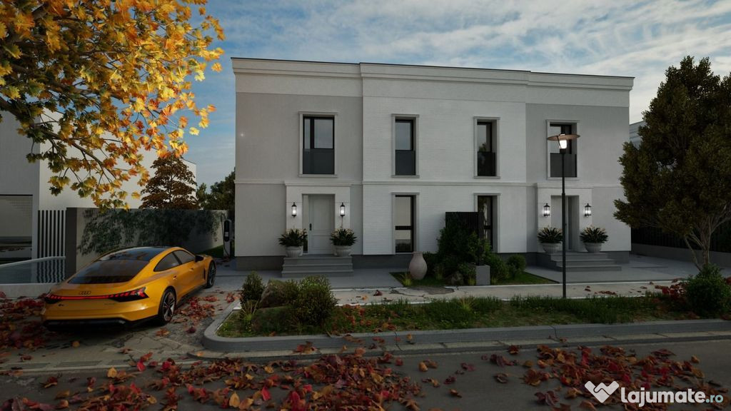 Duplex nou 100mp + curte – 3 dormitoare, living spațio...