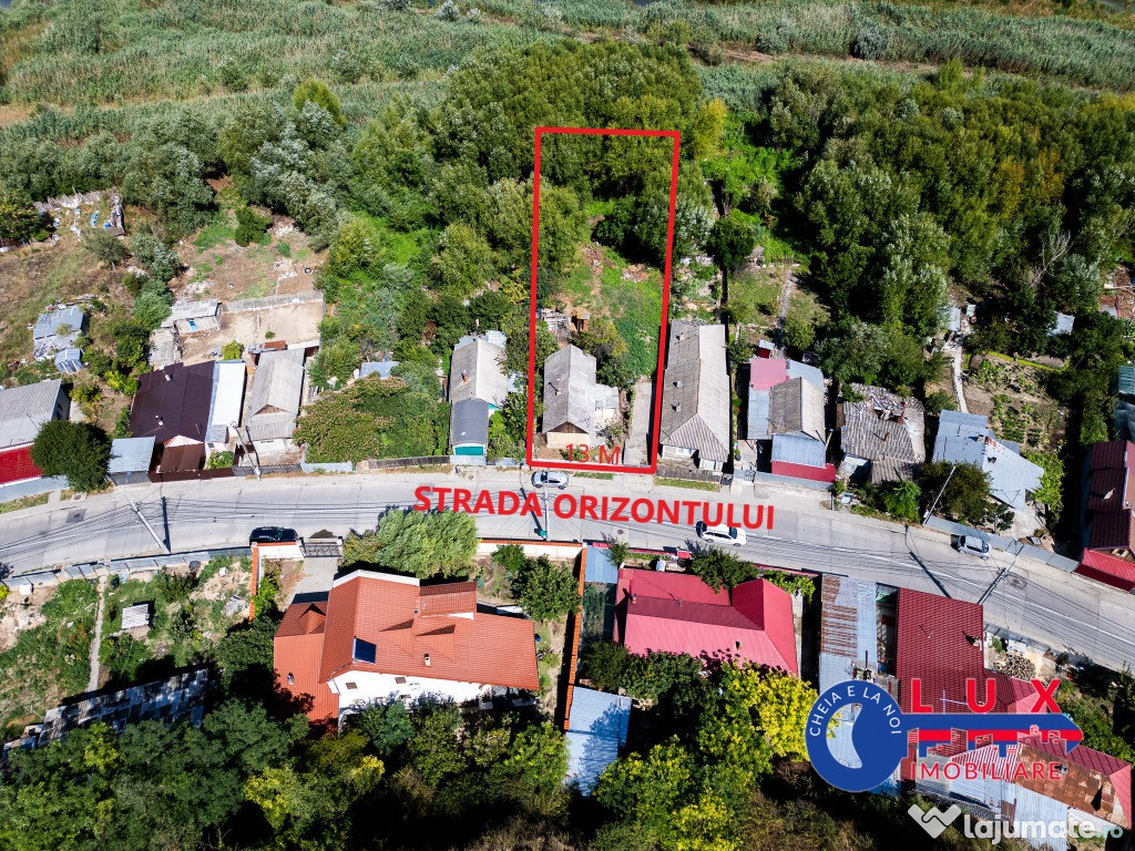 ID 7854 EXCLUSIVITATE – Teren cu casă și ieșire la canal