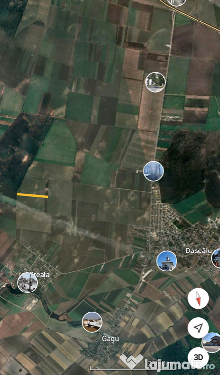 Teren extravilan Dascălu 13300mp