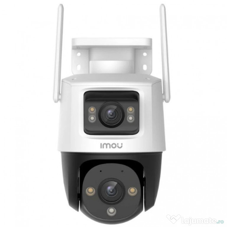 Camera IP rotativa exterior Wi-Fi, 5+5MP, lentila duala, sirena, auto
