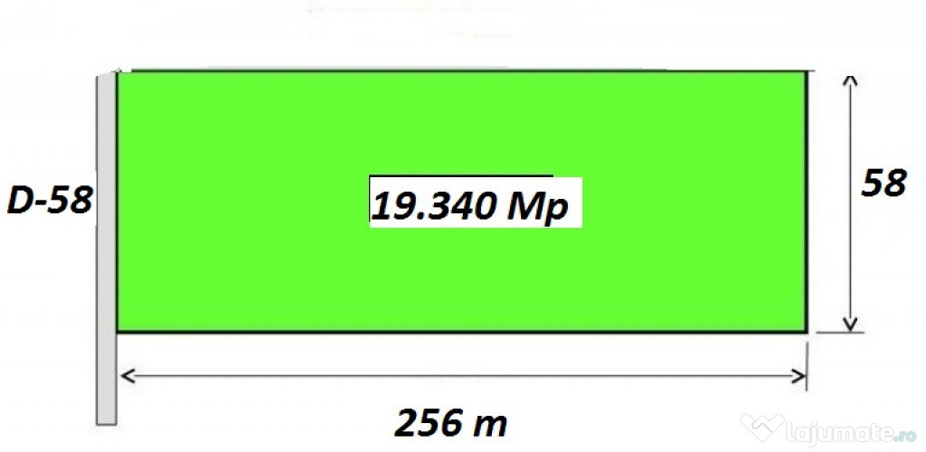 Teren Stradal Piscul Radului 19.340 mp New 2025