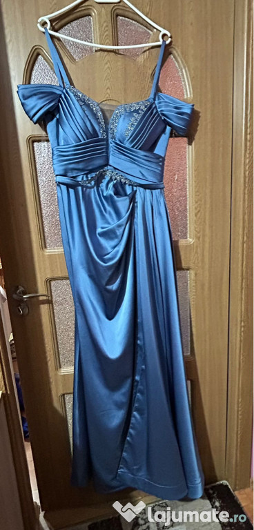 Rochie lungă albastră