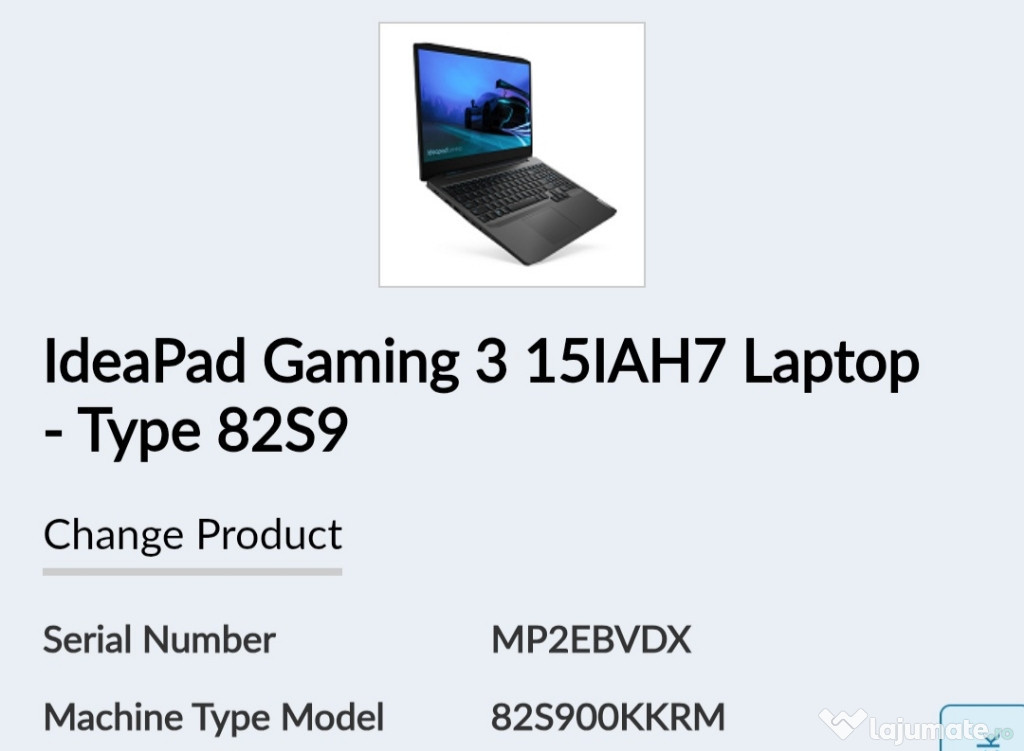 Laptop Lenovo IdeaPad Gaming 3