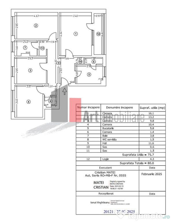 Vânzare apartament 4 camere decomandat Bd. Brâncoveanu