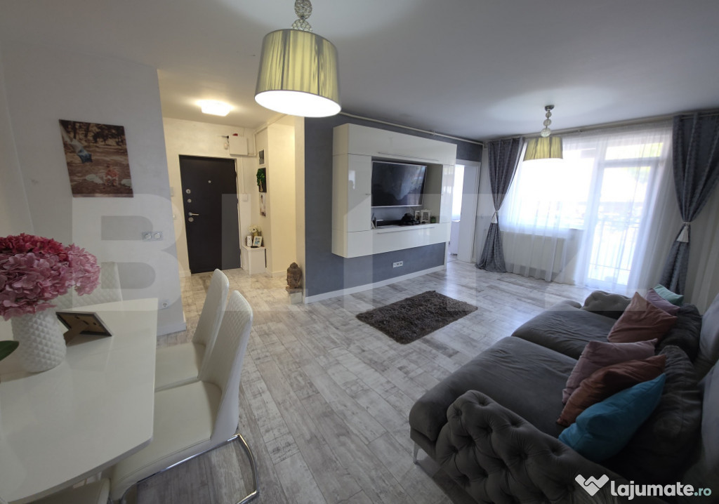 Apartament 3 camere ultra modern– zonă liniștită, ideal