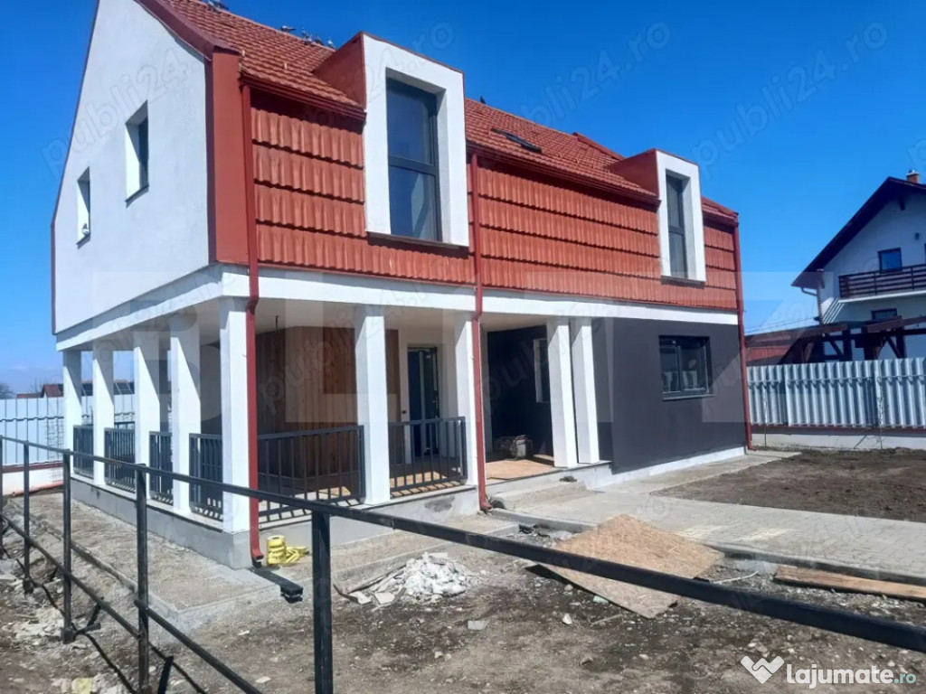 Casa individuala 4 camere, intabulata, incalzire cu pompa d