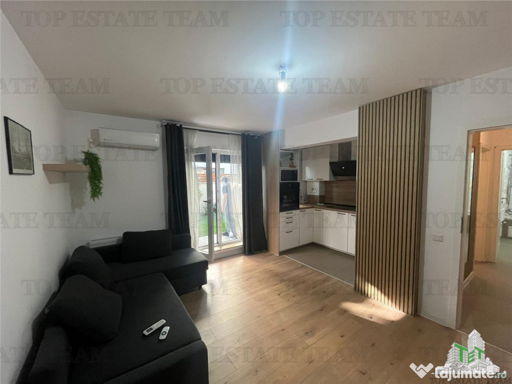 Apartament 2 camere cu gradina, mobilat/utilat in zona Braga