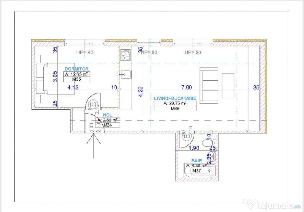 Apartament 2 cam de vânzare, București, Prelungirea Ghencea