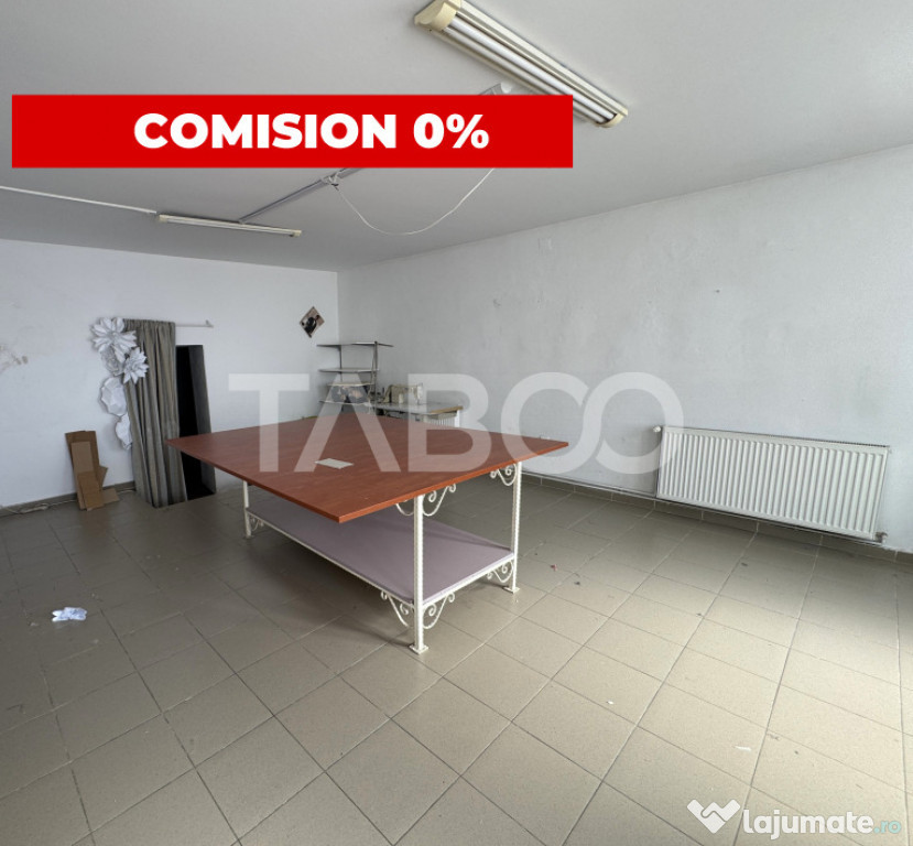 Spatiu comercial cu doua intrari separate 4 camere 2 bai 84