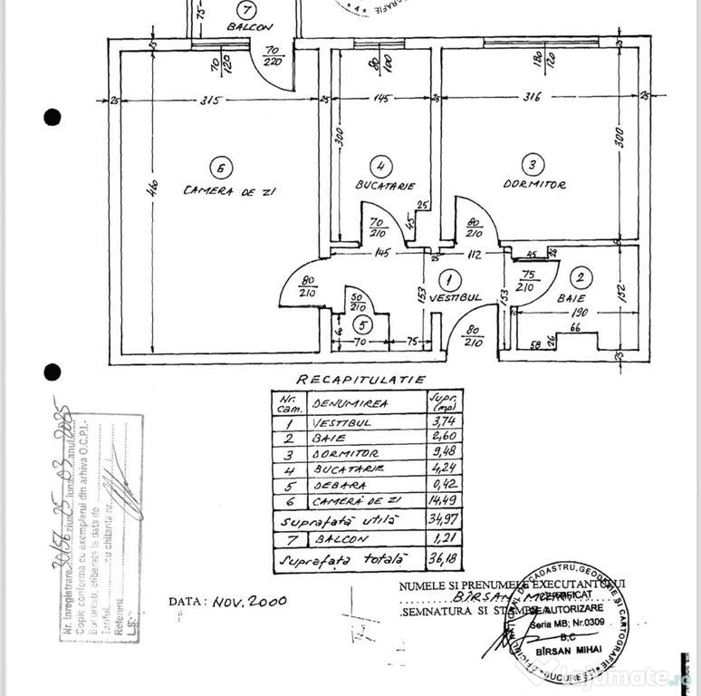 2 camere Brancoveanu decomandat