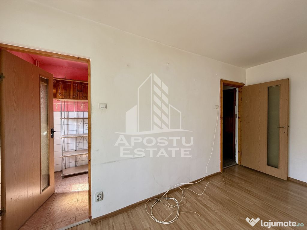 Apartament o camera, etaj intermediar, zona Badea Cartan