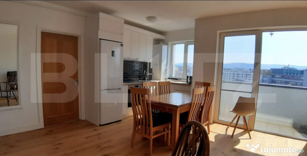 Apartament 3 camere, mobilat modern, 60mp, zona Piata 1 Mai
