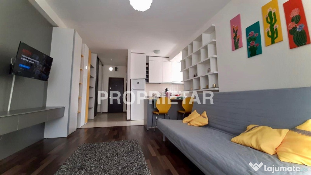 Garsonieră de închiriat – 40 mp, bloc NOU, Bd. Ferdinand I