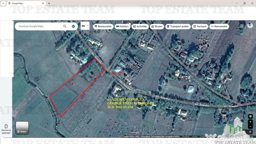 Teren de la 14 km de Dorohoi, Botosani (Sipotei)