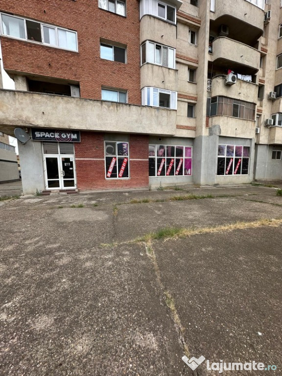 Spațiu comercial de închiriat – 336 mp + subsol + parcare
