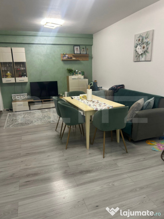 Apartament cu 3 camere, bloc nou, complet mobilat