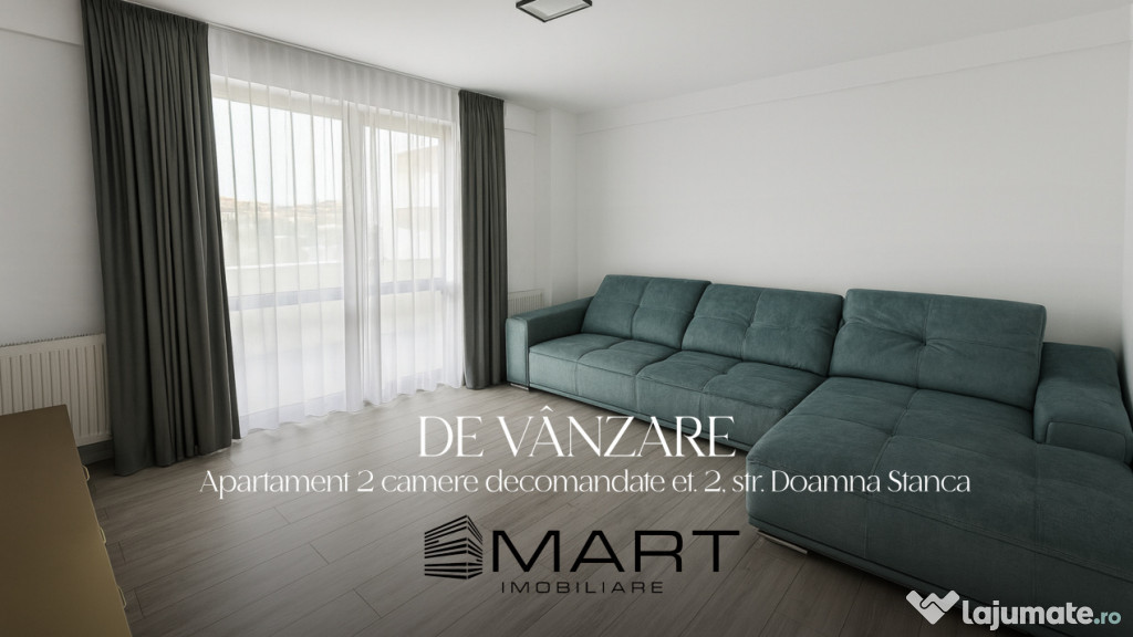 Apartament bloc nou,2 camere, etaj 2 cu lift, loc de parcar