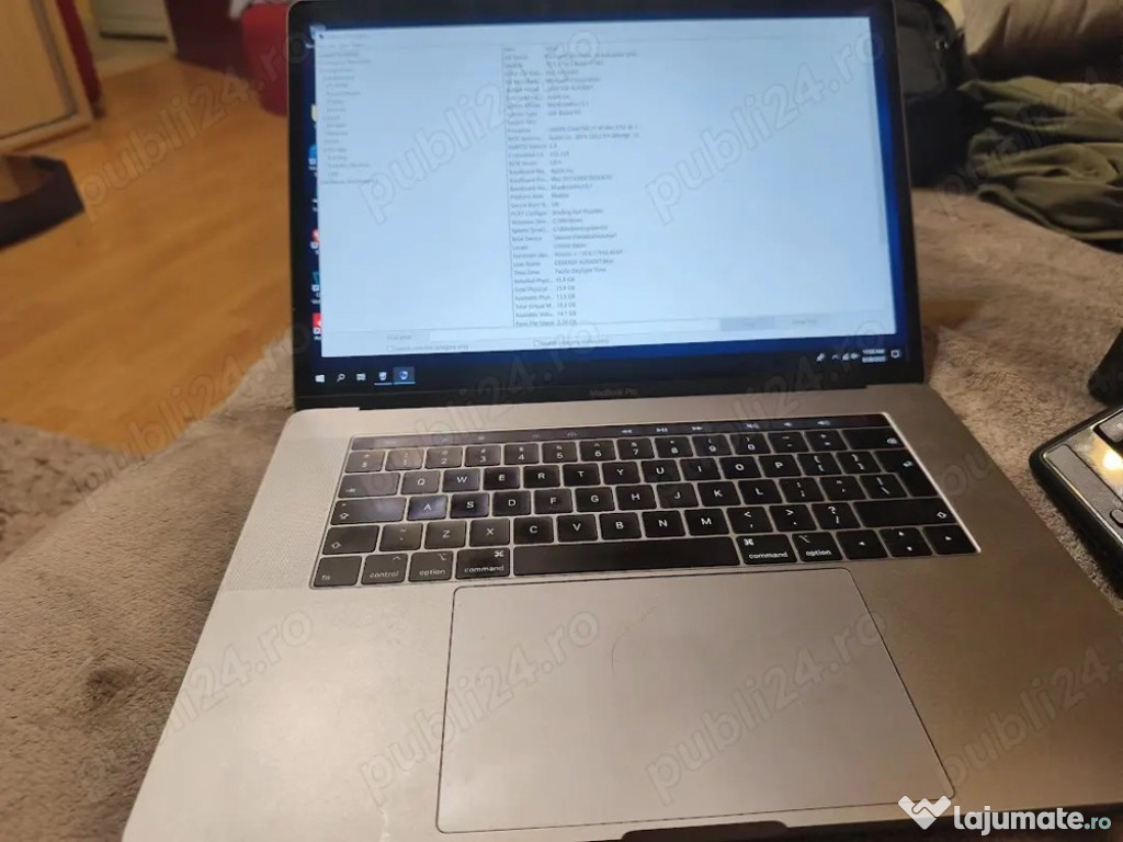LAPTOP Apple MacBook Pro 15 Touch Bar 2018, i7 2.2 GHz, 16 GB, AMD Rad