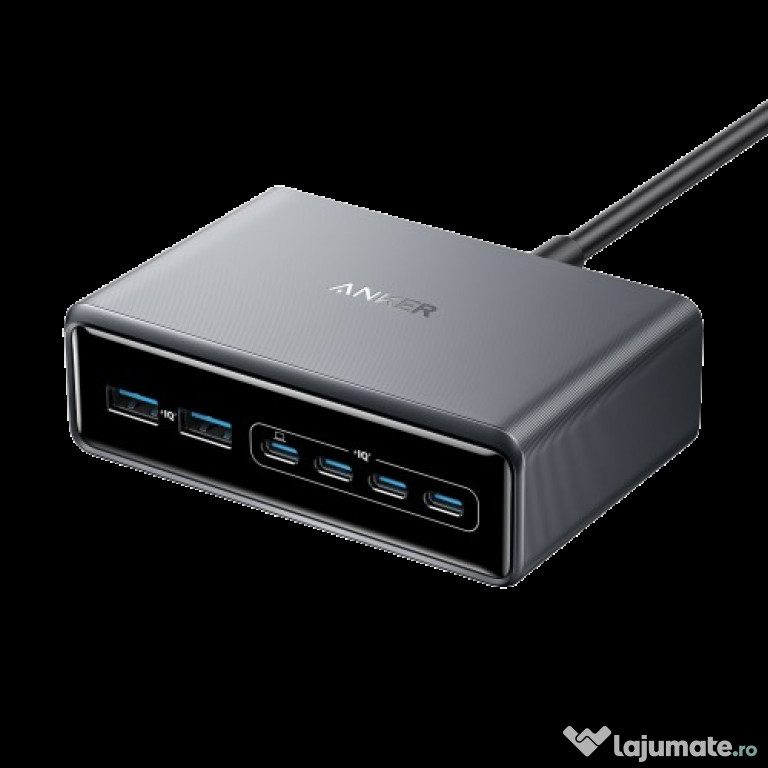NOUA! Statie incarcare telefon Anker Prime Charger (200W;6 Ports;GaN)