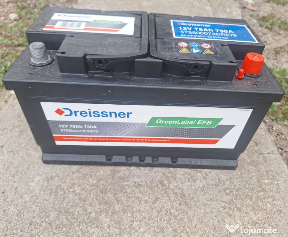 Vând acumulator auto pentru start-stop si jante aliaj pe 18"