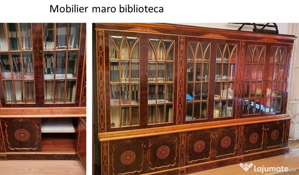 Set mobilier maro - lemn masiv - set sau separat