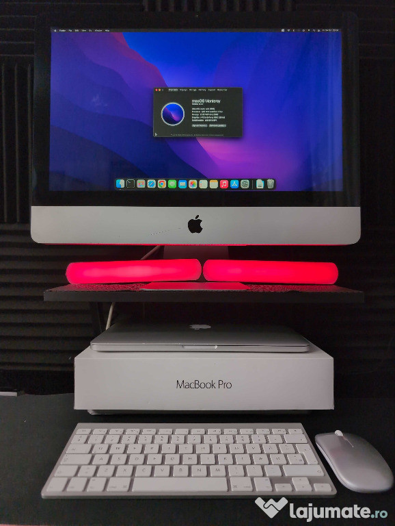 Apple iMac 21.5" – 16GB RAM, SSD 128GB, macOS Monterey + Accesorii