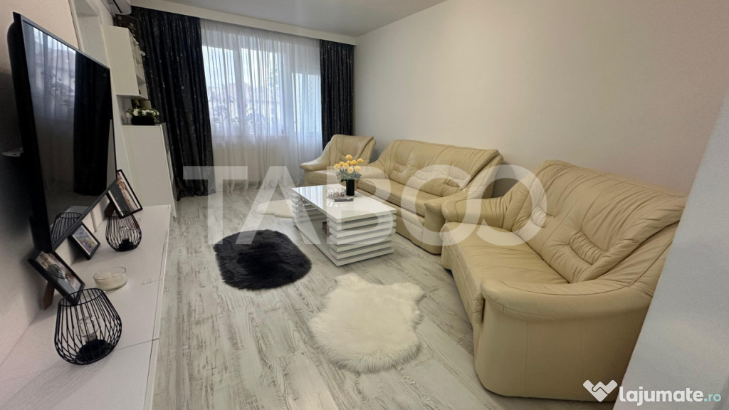 Apartament 2 camere de inchiriat cu balcon zona Rahovei Sibi
