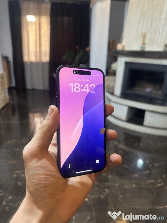 IPhone 15 Black 128 GB 98% Baterie originala