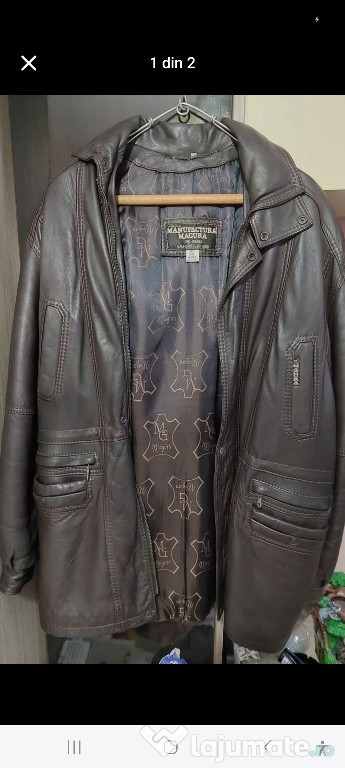 Haină piele barbătească mărimea 52